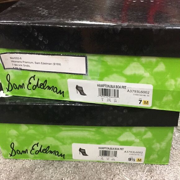 8.5 NWOB Jeweled Stilleto Cage Sandals Sam Edelman - Picture 7 of 8